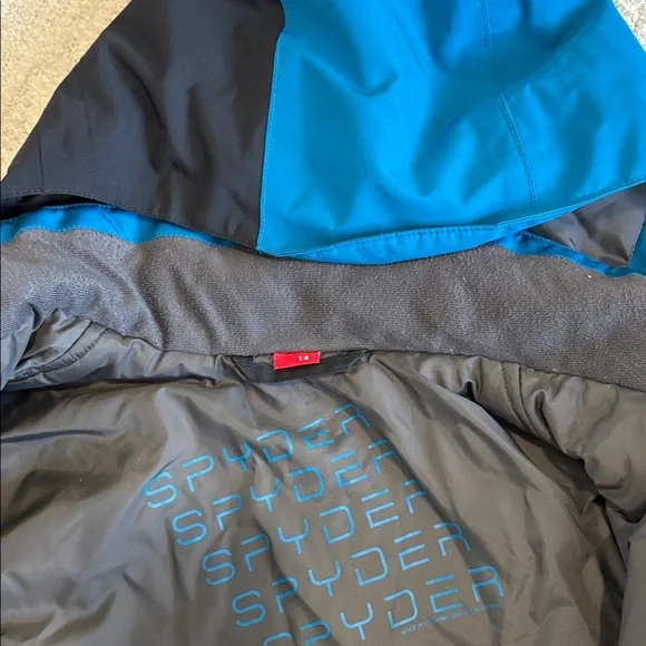 Spyder Blue and Black Ski Race Jacket - Picture 2 of 8